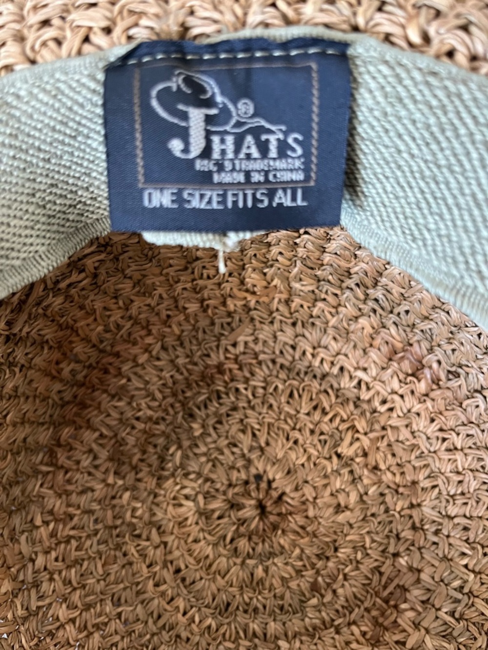 Wide Brim Straw Sun Hat | Boho Beaded Band | Beach Vacation Resort Wear - Picture 4 of 4